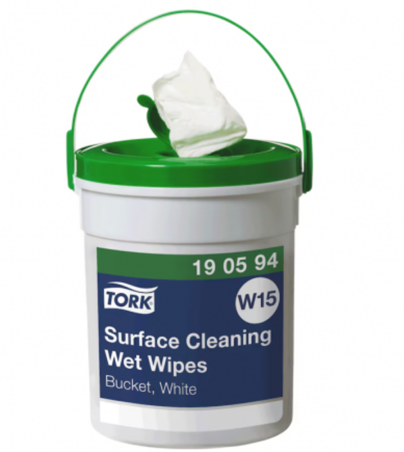 TORK W15 Surface Cleaning Impregnated Wipes